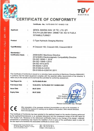 CE HİDROLİK HALAT PRESLERİ